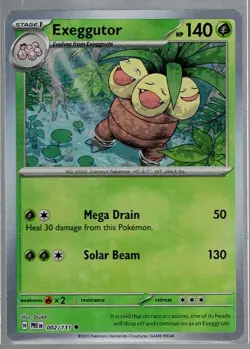 Exeggutor 002/131 Uncommon Prismatic Evolutions Pokemon Near Mint Master Ball - Image 1