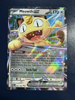 Meowth ex 062/088 Holo - Pokemon Perfect Order NM - Image 1