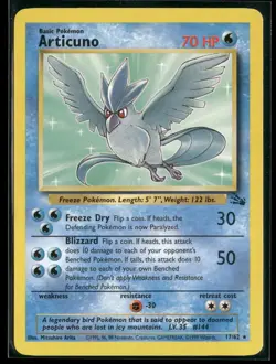 Articuno 17/62 - Pokemon Fossil - Non-Holo Rare - LP - Image 1
