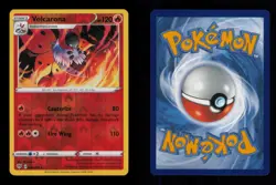 REVERSE HOLO VOLCARONA RARE 030/189 NM POKEMON - Image 3