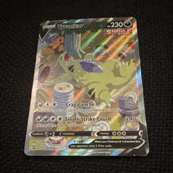 Pokemon TCG Tyranitar V 155/163 Alt Full Art Holo Ultra Rare HP 230 - Image 1