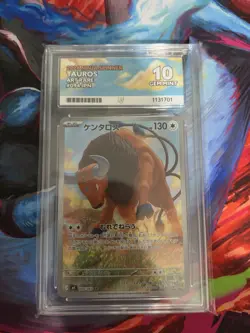 Tauros Art Rare 2026 Ninja Spinner JPN ACE 10 Gem Mint Pokemon - Image 1
