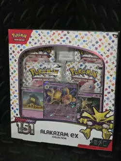 Pokemon TCG: Scarlet & Violet 151 Alakazam ex Collection Box - Sealed - Image 1