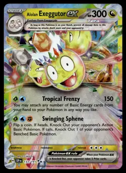 ALOLAN EXEGGUTOR EX 133/191 DOUBLE RARE SURGING SPARKS POKEMON - Image 1