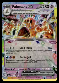 PALOSSAND EX 091/191 DOUBLE RARE SURGING SPARKS POKEMON - Image 1
