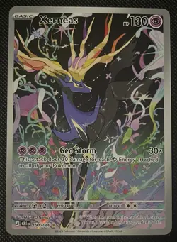 Xerneas 091/086 Illustration Rare ME04: Chaos Rising Pokemon TCG NM - Image 1