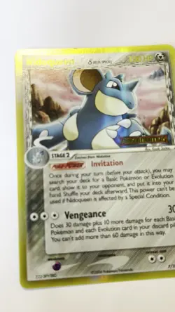 Pokemon Nidoqueen 7/101 - Stamped Reverse Hol EX Dragon Frontiers 2006 - LP - Image 2