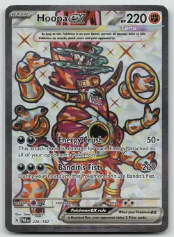 Pokemon Hoopa ex 226/182 Paradox Rift Ultra Rare Holo NM - Image 1