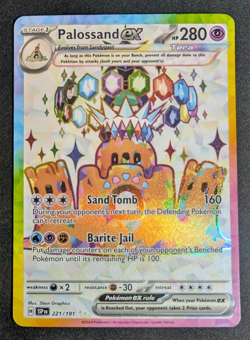 PALOSSAND EX 221/191 SURGING SPARKS FULL ART POKEMON TCG ENGLISH - Image 1