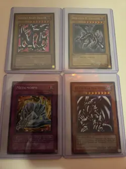 Yu-Gi-Oh! TCG 4 Card Holo Lot Serpent Night Dragon Red-Eyes Metalmorph - Image 1