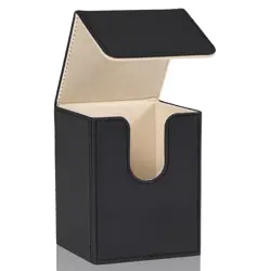 Pu Leather Card Deck Box Holds 100+ Sleeved Cards Magnetic Closure for Tcg/mtg - Image 5