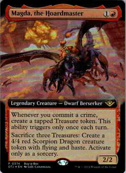 MTG MAGDA, THE HOARDMASTER (EXTENDED ART) 374 BUY-A-BOX PROMOS FOIL - Image 2