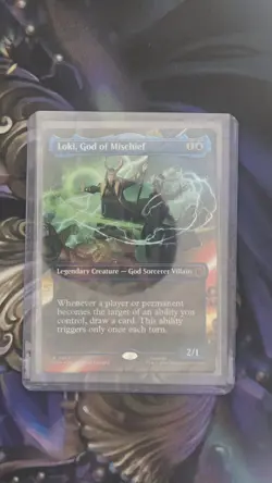 Loki, God of Mischief (Borderless) MSH 343 MTG Foil R NM - Image 1