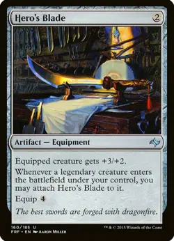 X 1 Hero's Blade NM-M Fate Reforged 160 MTG Magic The Gathering - Image 1