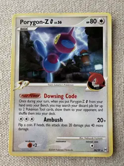 2009 Pokemon, Platinum Arceus, #26/99 Porygon-Z G Lv. 56, Rare - Image 1