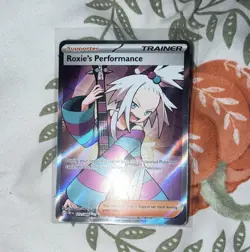 Pokemon TCG Roxie's Performance 112/108 Chaos Rising Ultra Rare Full Art Holo - Image 1