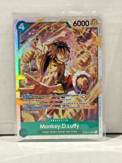 Bandai One Piece Card Game Monkey D. Luffy ST30-012 SR Foil - Image 1