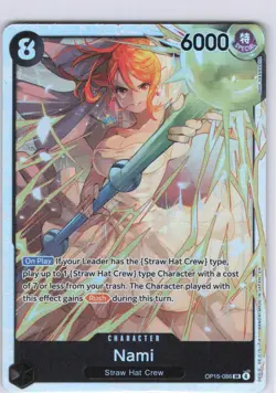 Nami OP15-086 Super Rare Adventure on Kami's Island One Piece Foil NM - Image 1