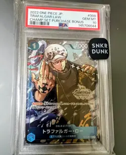 One Piece Trafalgar Law ST03-008 PSA 10 Gem Mint Japanese #2994 - Image 1