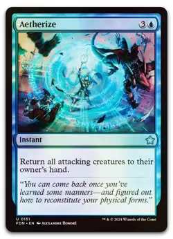 Aetherize #151 (Foil) (NM) Foundations FDN Magic MTG - Image 1