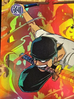 Roronoa Zoro 2001 C401 One Piece Carddass Hyper Battle Japanese Vintage VLP-LP - Image 2