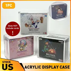 One Piece Booster Box Acrylic Case Magnetic Lid - 99% UV resistant - US seller - Image 1