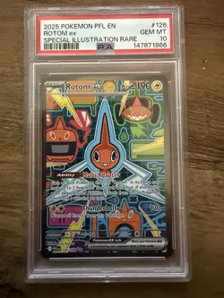 Pokemon Rotom ex 126/094 Phantasmal Flames SIR Holo PSA 10 English 2025 - Image 1