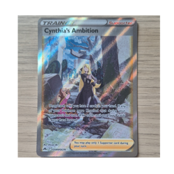 Pokemon Cynthia's Ambition GG60/GG70 Trainer Ultra Rare Holo Crown Zenith Card - Image 1