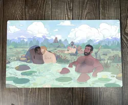 Bearscape MTG Playmat Trading Card Game Mat TCG CCG Table Mouse Pad Free Bag - Image 1
