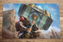 Colossus Hammer Trading Card Game MTG Playmat TCG CCG Mat Free Bag - Image 1