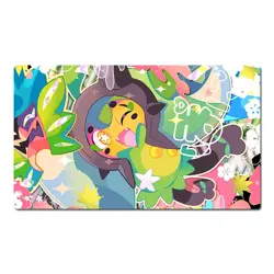 Ogerpon Board Gamecartoon Table Playmat Card Play Mat TCG CCG Pad Mousepad - Image 1