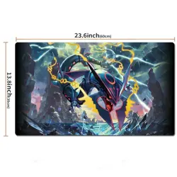 Mega Rayquaza Board Gamecartoon Table Playmat PTCG TCG CCG Pad Card Games Mat - Image 2