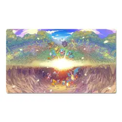 Pokemon Mystery Dungeon Table Playmat PTCG TCG CCG Pad Trading Card Games Mat - Image 1