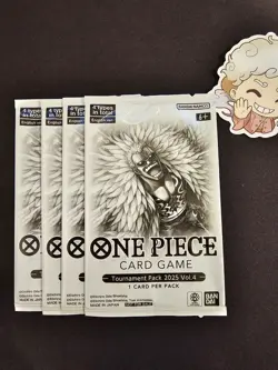4x One Piece Card Game TCG - Tournament Pack 2025 Vol. 4 - English SEALED - Image 1