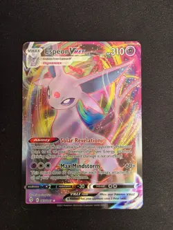 Pokemon TCG Evolving Skies Espeon VMAX 065/203 Full Art Ultra Rare Card LP - Image 1
