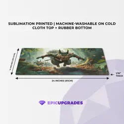 Chatterfang Playmat – 24"x14" MTG Commander Card Squirrel Mat for Magic Players - Image 2