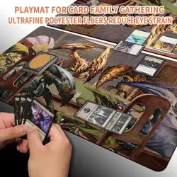 SLIVERS-PLAYING-POKER - Board Game MTG Playmat Magic The Gathering Playmat - Image 2