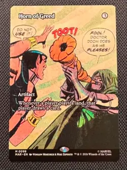 Horn Of Greed - MTG Marvel Super Heroes Regular MAR - NM/M - Image 1