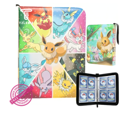 4-Pocket 400-Card Binder Album PU Leather TCG MTG Sports Game Card Storage - Image 1