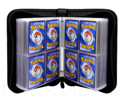 4-Pocket 400-Card Binder Album PU Leather TCG MTG Sports Game Card Storage - Image 3