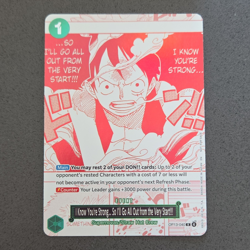 Bandai One Piece Card Game Monkey D. Luffy OP13-040 Event Rare Foil Alt Art EN - Image 1