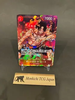 Portgas D.Ace Parallel OP02-013 SR Paramount War ONE PIECE Card Game Japanese NM - Image 1