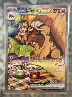 Pokemon Arvens Mabosstiff Ex 235/182 Destined Rivals Special Illustration Rare - Image 1