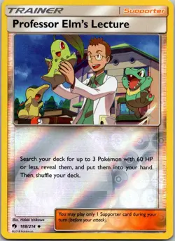 Professor Elm's Lecture Uncommon SM - Lost Thunder 188/214 NM - Image 1