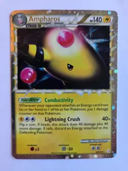 Ampharos Prime 105/123 HeartGold & SoulSilver Holo NM - Image 1