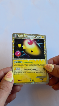 Ampharos Prime 105/123 HeartGold & SoulSilver Holo NM - Image 2
