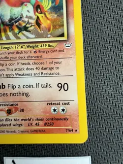 Pokemon TCG Ho-Oh Neo Revelation Holo Card 7/64 Unlimited - Light Play - Image 5