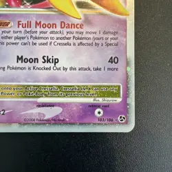 Pokemon TCG Cresselia LV.X Great Encounters 103 Holo Rare Holo LV.X - Image 3