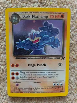 Dark Machamp Rare – Team Rocket – 10/82 – Holo – 2000 – WOTC - Image 1