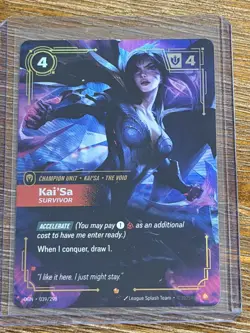 Kai’Sa Survivor 039/298 Riftbound Origins holo foil - Image 2